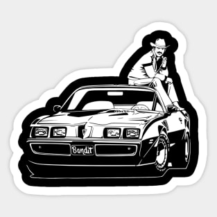 Racing Car burt reynolds Sticker